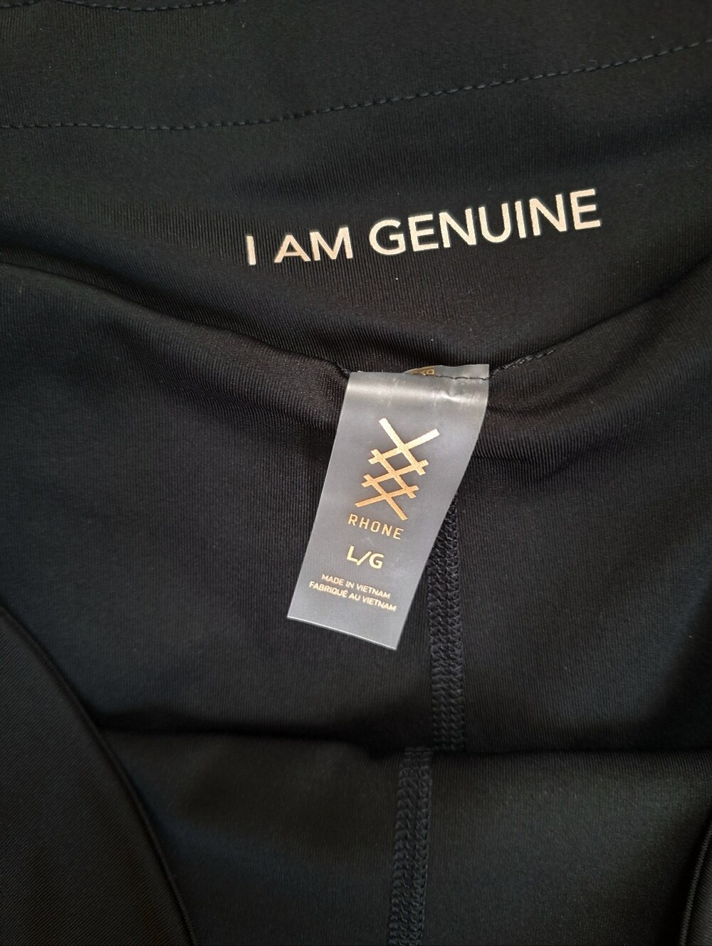 RHONE Breakaway Shorts 3" Black Gold Trim Size Large - Picture 7 of 13